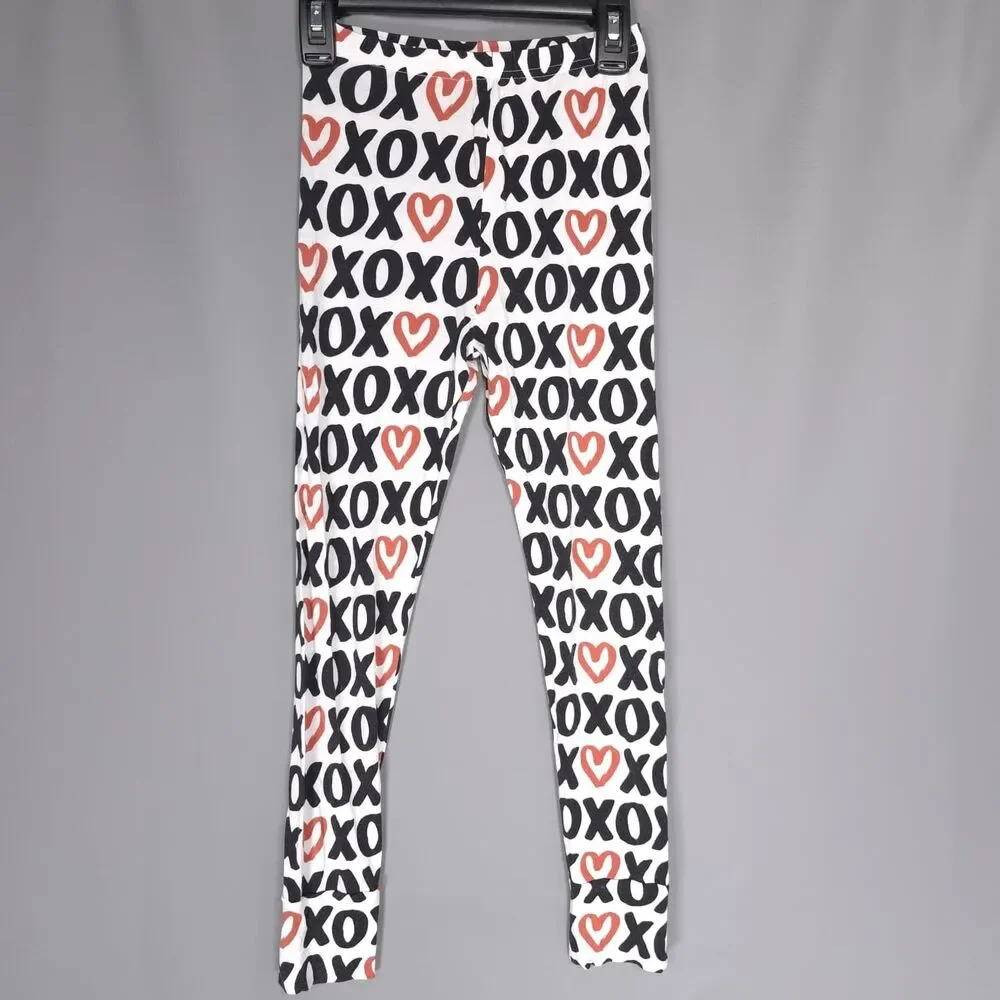 GIGI‎ AND MAX Girls Pajama Size 8Y Set XOXO Heart Long Sleeve Top Pants